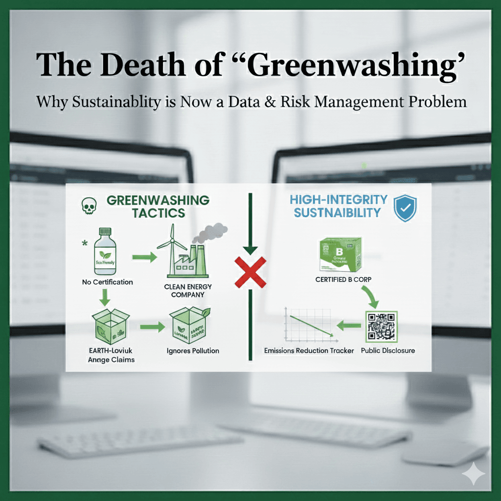The Death of Greenwashing: Why Sustainability is Now a Data & Risk Management Problem